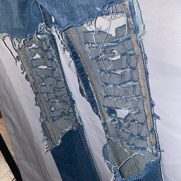 Customized Blue Ripped Jeans 👖 - Picture 7 of 9